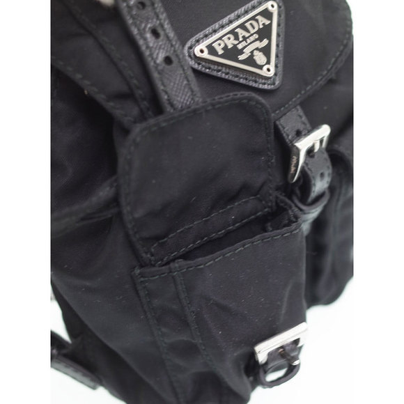 Prada Backpack Type Mini Chain Shoulder Bag Black - Picture 6 of 9